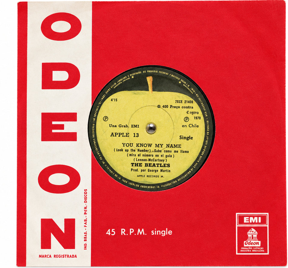 The Beatles – You Know My Name / Let It Be – Vinilo 7" 45RPM VG/VG Apple 13 - Edición Chilena Apple Records (1970)