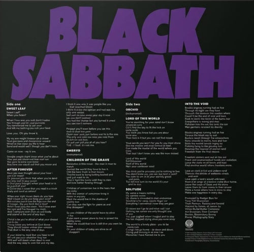 Black Sabbath - Master of reality