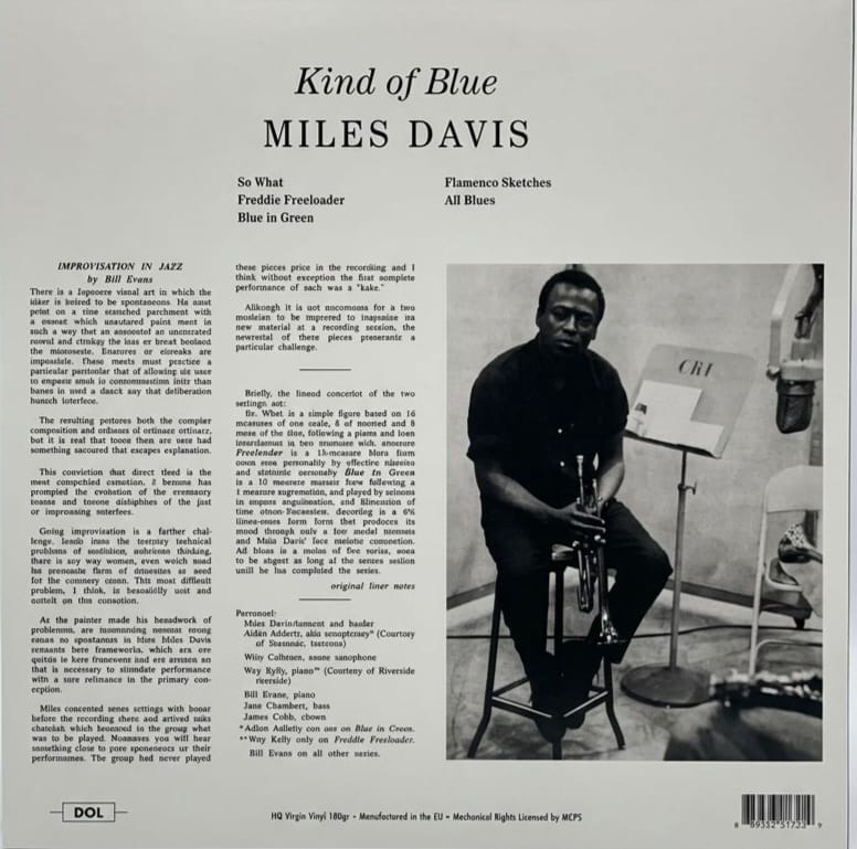 Miles Davis - kind of blue LP 180gr Gatefold