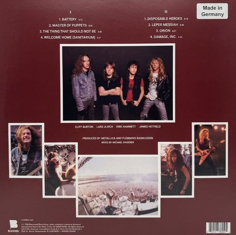 Metallica - Muster of Puppets LP