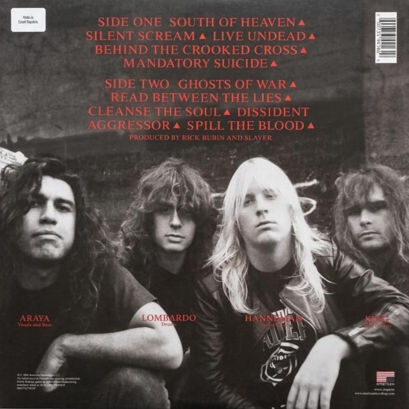 Slayer - South of Heaven LP