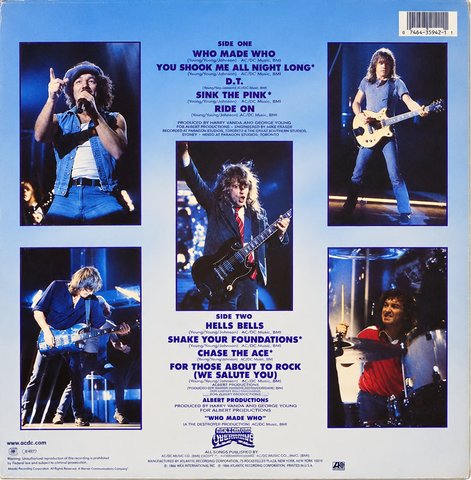 AC/DC - Who Made Who LP Vinilo