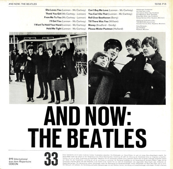 The Beatles - And Now:The Beatles LP VG+ 1966 GER