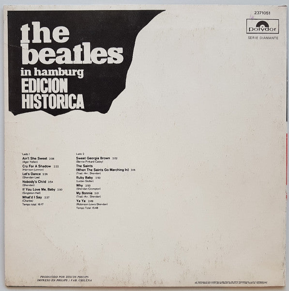 The Beatles - In Hamburg Edición histórica LP VG+ 1977 Chile