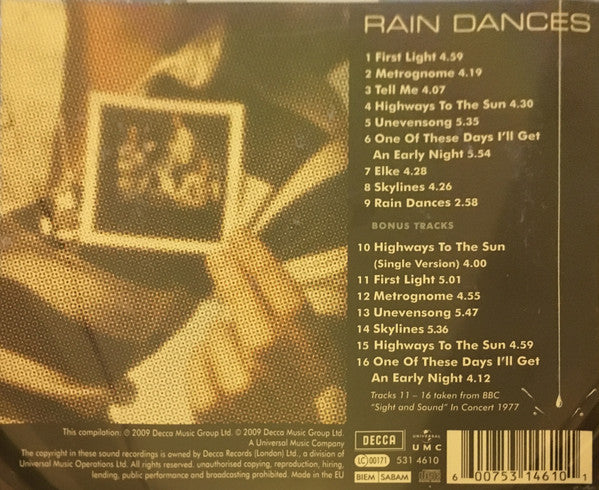 Camel – Rain Dances CD