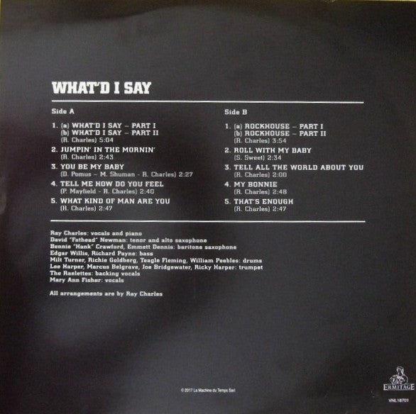 Ray Charles - What'd I Say LP