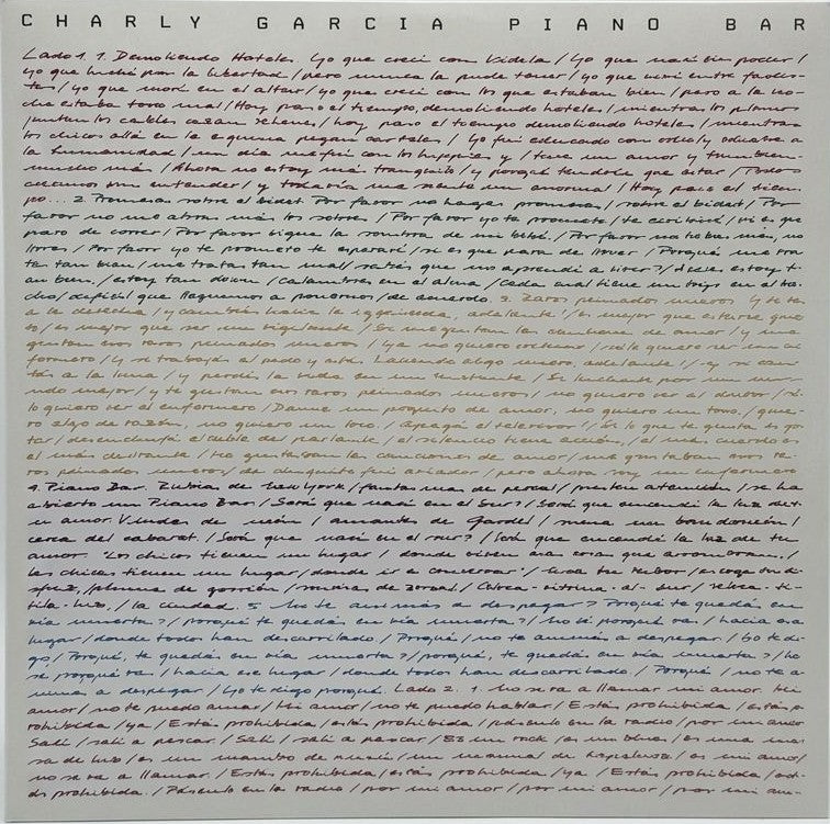 Charly García - Piano Bar LP