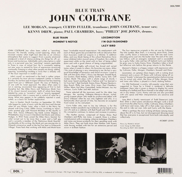 John Coltrane – Blue Train LP Vinilo