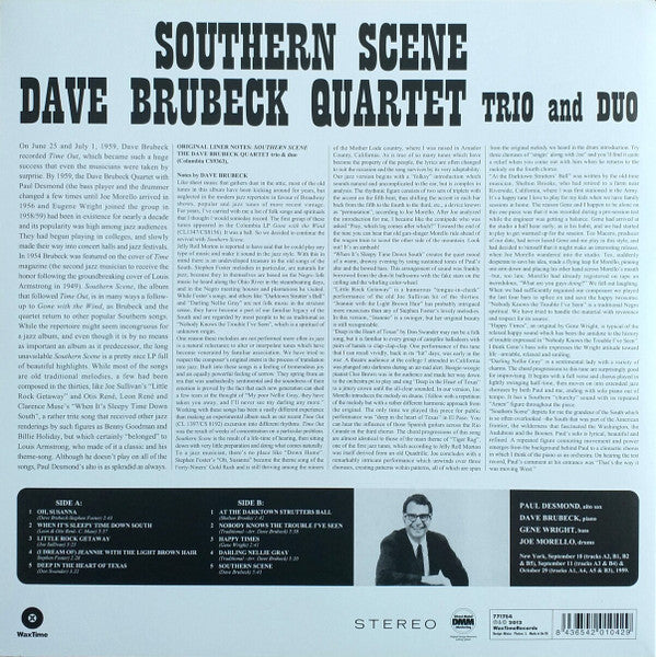 Dave Brubeck Trio and Duo - Southern Scene 180gr