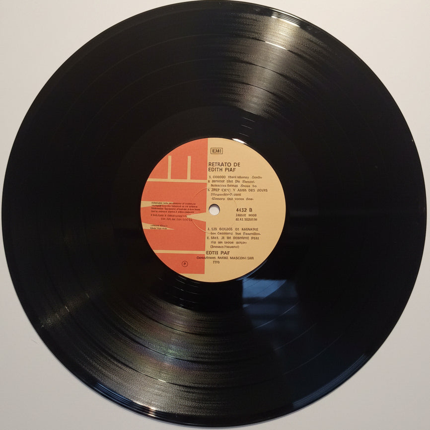Edith Piaf - Retrato de Edith Piaf LP VG+ 1976 Chile