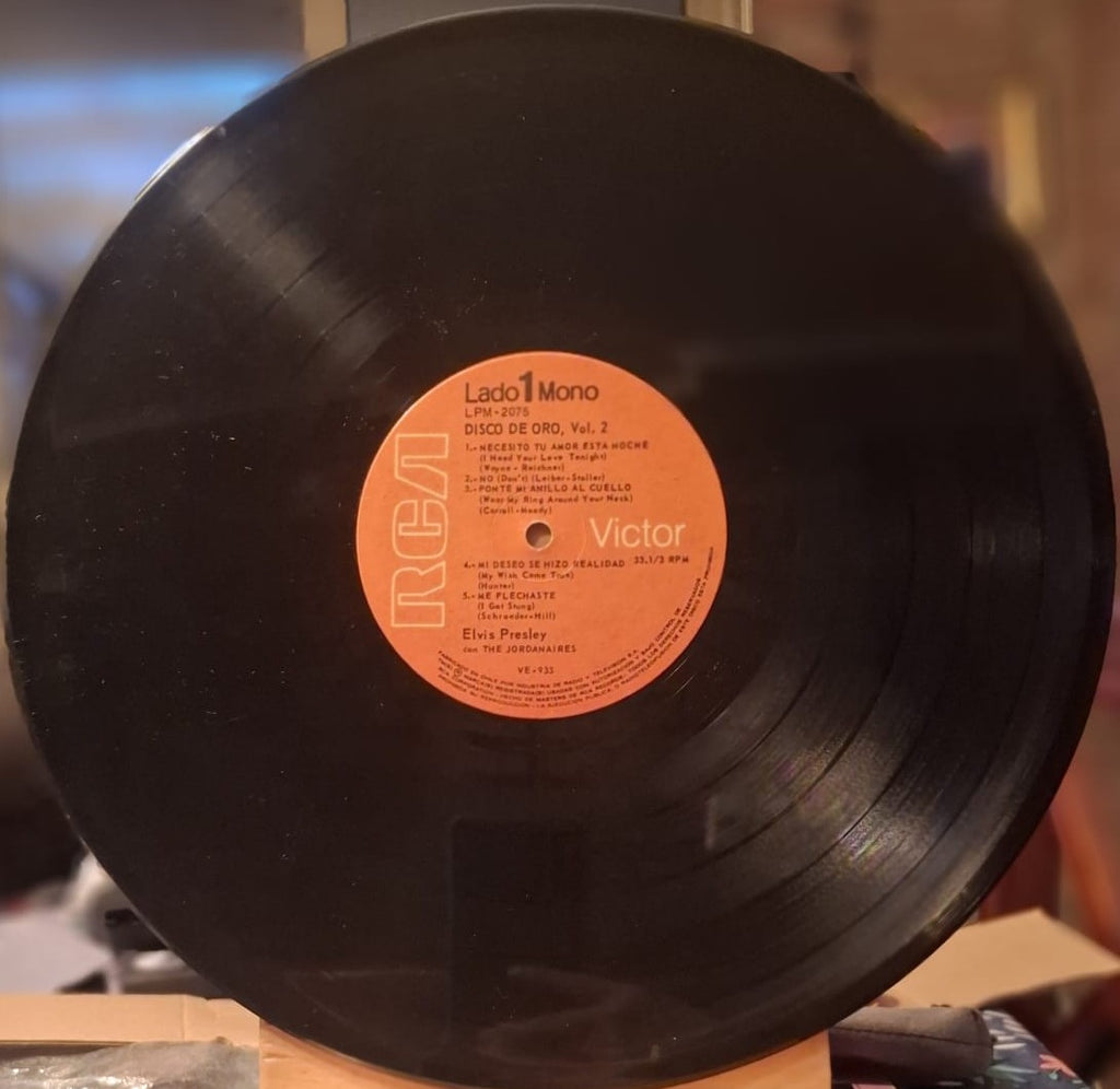 Elvis Presley Con The Jordanaires – 50,000,000 Elvis Fans Can't Be Wrong (Elvis' Gold Records, Vol. 2) VG+ MONO LP 1965 Chile