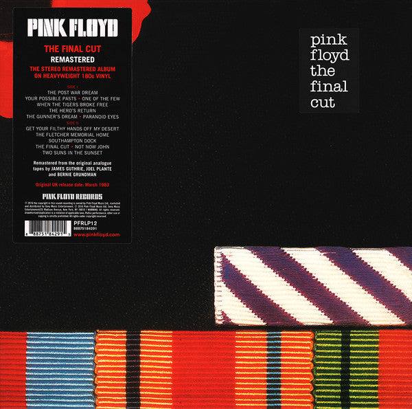 Pink Floyd - The Final Cut LP gatefold Vinilo