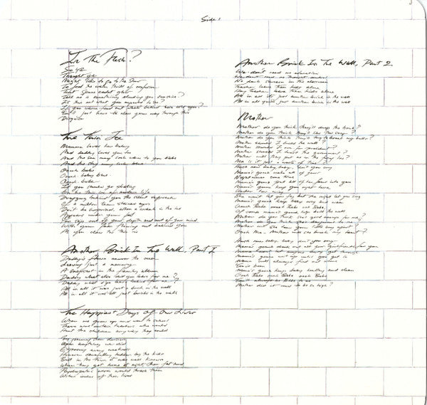 Pink Floyd - The Wall 2LP Vinilo Gatefold 180g