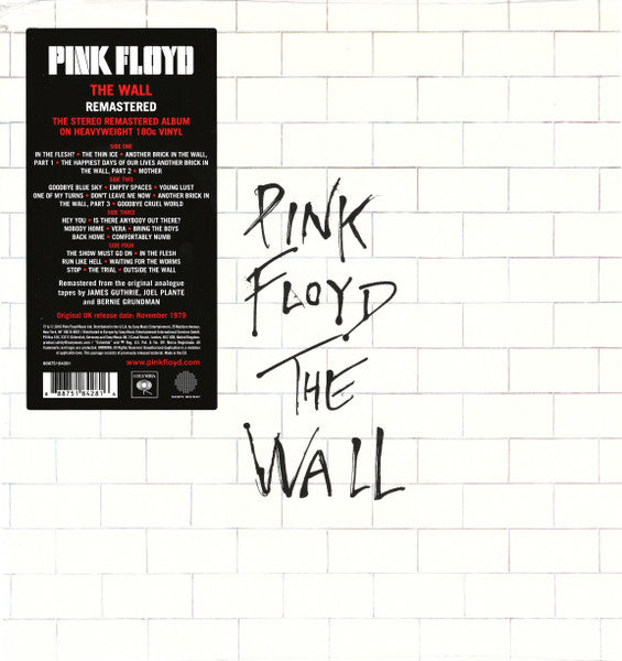 Pink Floyd - The Wall 2LP Vinilo Gatefold 180g
