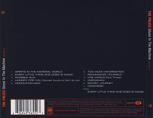The Police - Ghost in the Machine CD