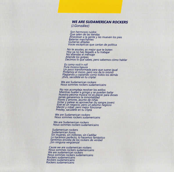 Los Prisioneros – We Are South American Rockers 7" Vinilo