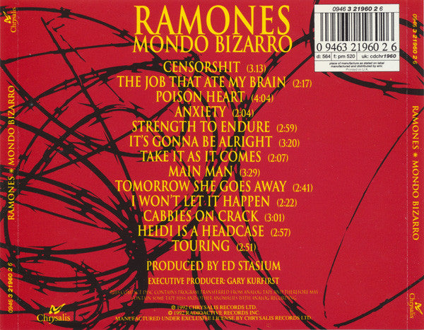 Ramones – Mondo Bizarro CD