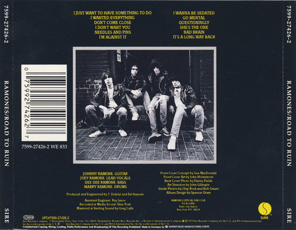 Ramones – Road To Ruin CD