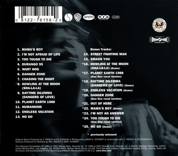 Ramones – Too Tough To Die CD