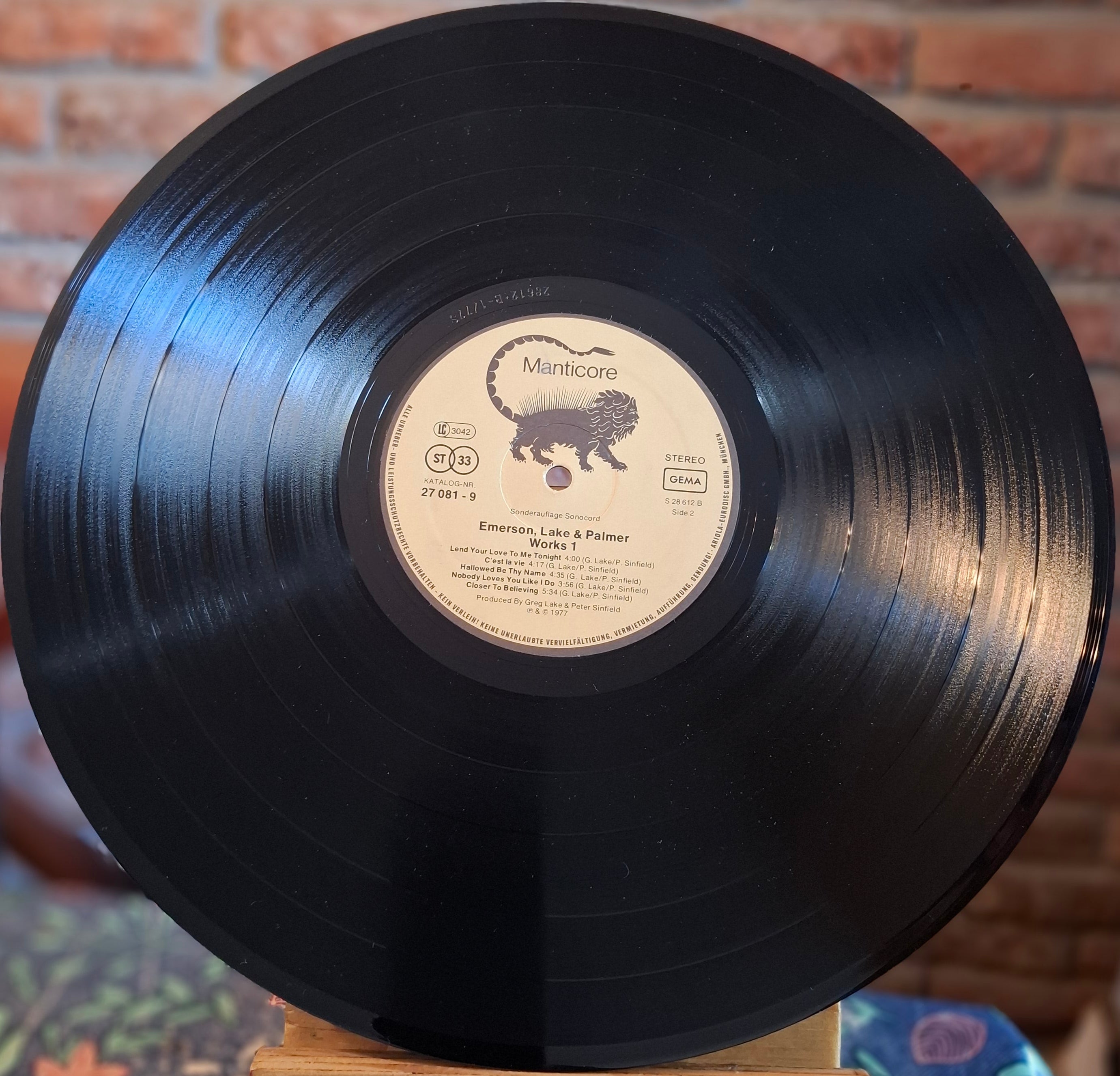 Emerson Lake & Palmer - Works 2LP VG+ 1977 Alemán