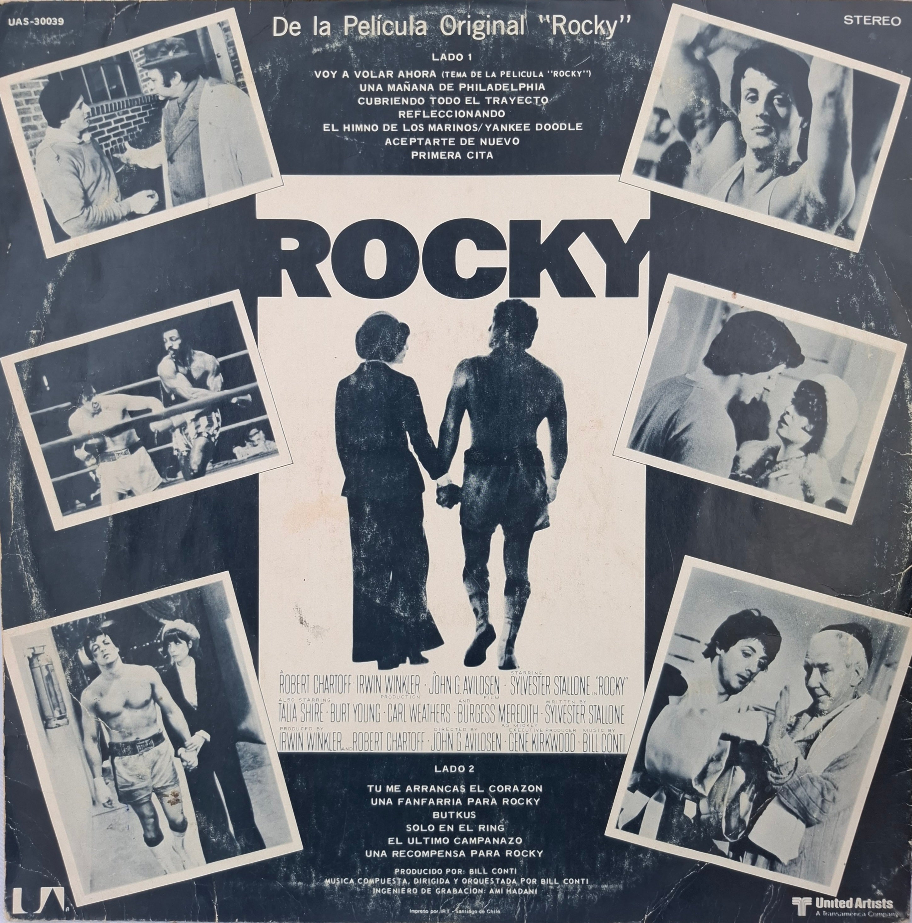 Rocky - Soundtrack Bill Conti LP VG+ 1997 Chileno