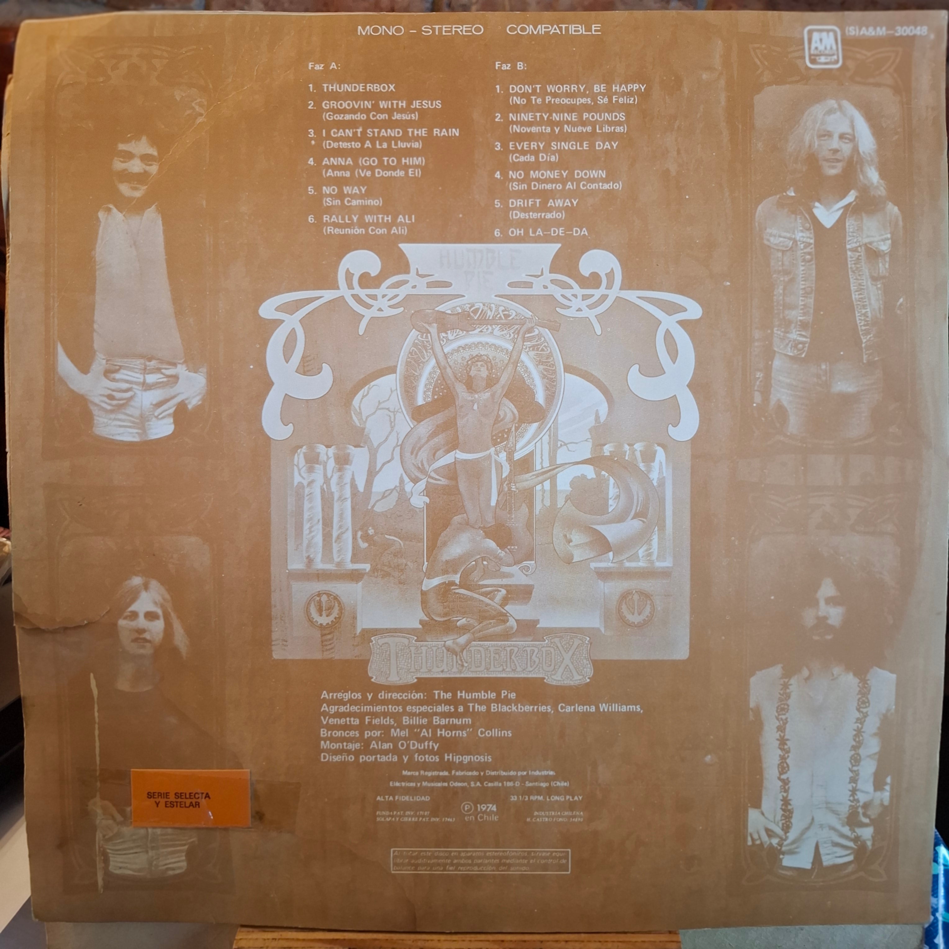 Humble Pie - Thunderbox LP VG 1974 Chileno