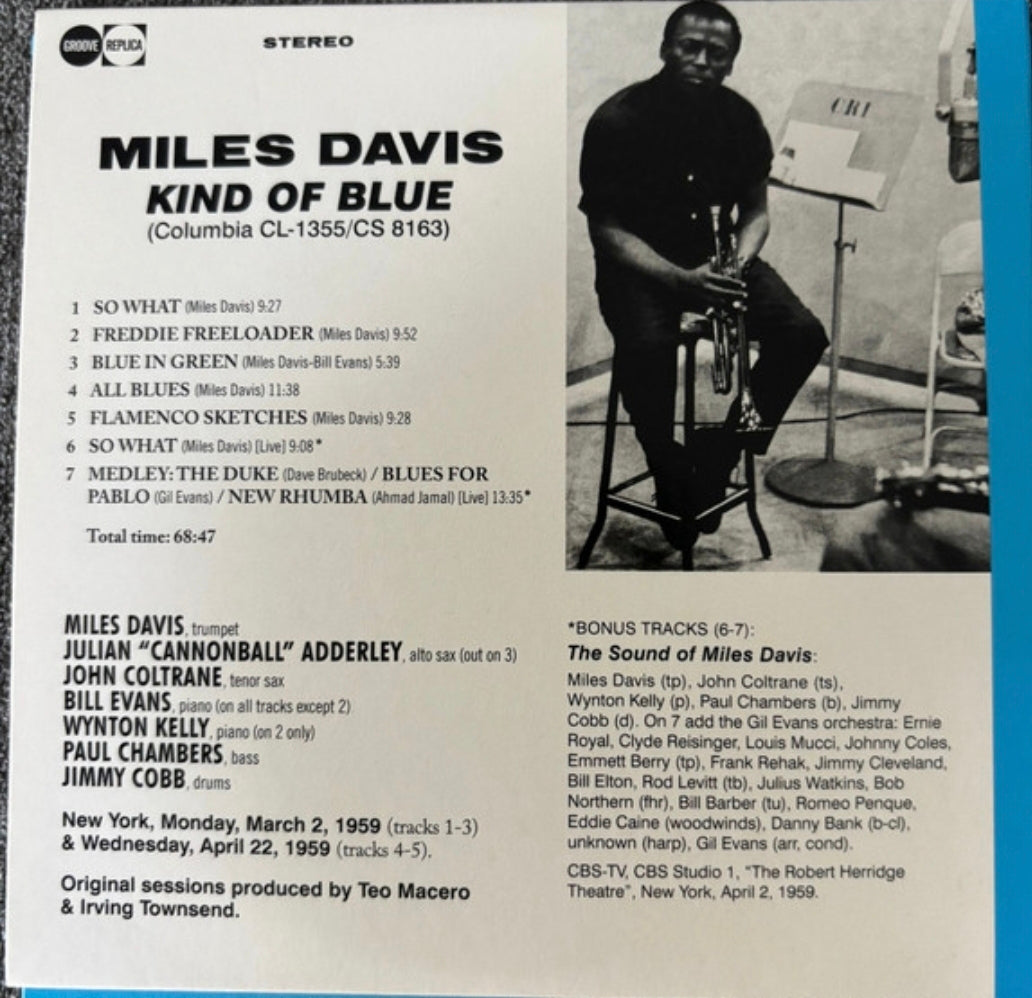Miles Davis - Kind of Blue LP Vinilo + CD Digipack