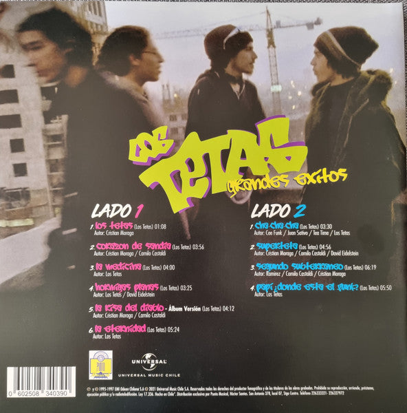Los Tetas - Grandes Exitos LP Vinilo Compilado